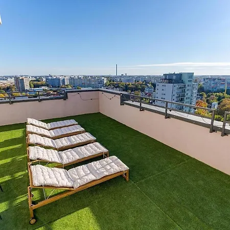 Downtown W Jacuzzi&terrace Parkview V4 Apartment Bucharest